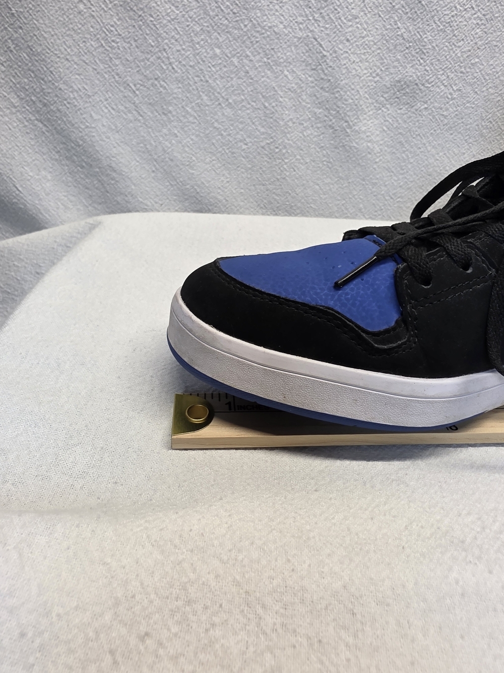 DC Skater Cure Casual Men's High-Top Sneaker in Black and Royal Blue Shoes Sz 11 - Picture 8 of 9